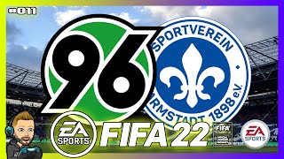 WIR SBIELAquotENquot  FIFA 22 HANNOVER 96 ⚽️ 011  HANNOVER 96 VS DARMSTADT ⚽️ [upl. by Rodmann]