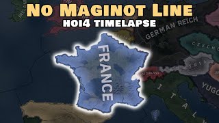 What If France Didnt Have The Maginot Line  HOI4 Timelapse [upl. by Bartholemy958]