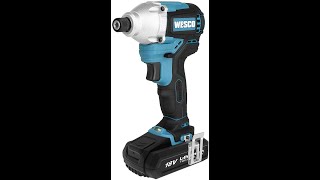 WESCO Cordless Drill and Impact Driver [upl. by Suiramaj550]