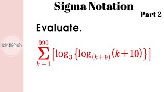 Sequences  HOW TO Sigma Notation Part 2 [upl. by Abramson]