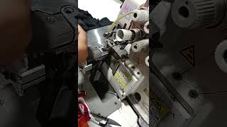 Automatic Back Latching Overlok Machine [upl. by Ariella]