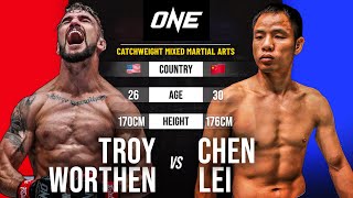 Troy Worthen vs Chen Lei  Full Fight Replay [upl. by Inej]