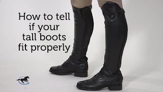 How to tell if your tall boots fit properly [upl. by Garceau]