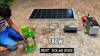 12V 180W Solar Panel System amp Battery for 220V AC Load DIY [upl. by Darline]