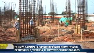 En un 25 Avanza la construcción del nuevo estadio de futbol el proyecto cumple 2 Años [upl. by Smaoht]