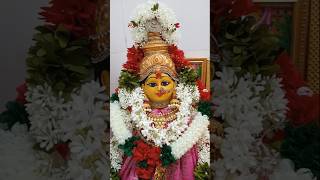 Navaratri First Day Pooja Durgamma 🙏💐preethimadhu25 [upl. by Bilbe]