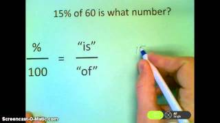 Solving Percent Problems ISOF [upl. by Krebs]