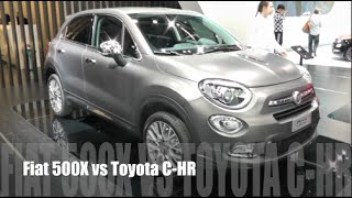 Fiat 500X 2016 vs Toyota CHR 2016 [upl. by Boccaj673]