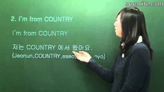 Learn Korean Language  Conversation I 2 Im Christinequot 나는 크리스틴입니다 [upl. by Arel]