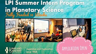 NASA LPI Summer Internship Program In USA Planetary Science 10 Weeks Fully Funded [upl. by Aeresed573]