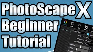 PhotoScape X Beginner Tutorial [upl. by Ydnahs679]