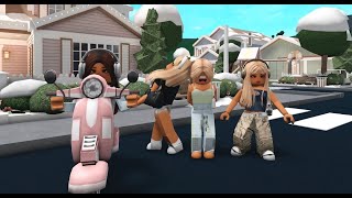 BUILDING A TOWN ON BLOXBURG FOR MY NEW ROLEPLAY SERIES PART 2 FT BELLZA LILY AND BRUNA [upl. by Bodkin118]