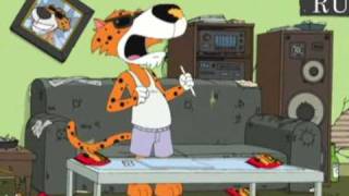 Family guy  Cheetah from comurcial snorting cheetos [upl. by Accisej380]