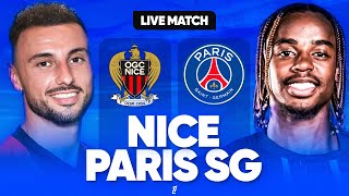 🔴🔵 NICE  PSG LIVE  🔥ALLEZ PARIS  🚨LAPRES ARSENAL  LA VICTOIRE AVANT LA TREVE   LIGUE 1 [upl. by Kerby]