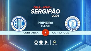 CONFIANÇA X CARMÓPOLIS  CAMPEONATO SERGIPANO 2024  AO VIVO TV ATALAIA  27012024 [upl. by Olivero]