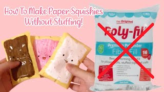 HOW TO MAKE A PAPER SQUISHY WITHOUT COTTON  DIY PAPER SQUISHY  applefrog [upl. by Arol879]