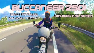 Buccaneer 250i Top Speed Pickup Braking amp handling Review [upl. by Ennaehr]