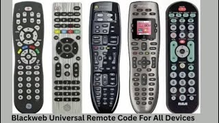 Programming Blackweb Universal Remote Codes  Complete Details [upl. by Htims601]