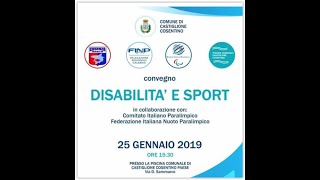 Convegno Disabilità e Sport 25 01 2019 [upl. by Norean402]