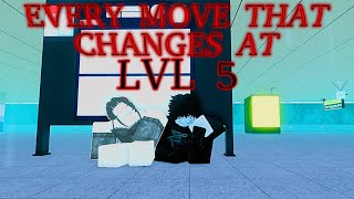 Every Move That Changes At LVL 5  Sorcery [upl. by Zemaj]