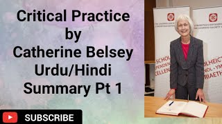 CRITICAL PRACTICE by CATHERINE BELSEY [upl. by Elamor]