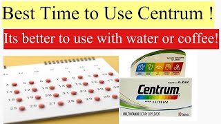 What is tge best time to take Centrum Multivitamin How many months to be used  Dr Kashif Light [upl. by Fulvi]