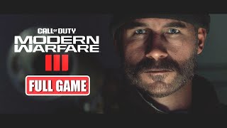 Call of Duty Modern Warfare 3 Single Player Campaign  PC  FULL GAME [upl. by Ainorev]