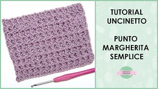 Tutorial punto margherita semplice ad uncinetto  Uncinetto dArgento [upl. by Atinahc]