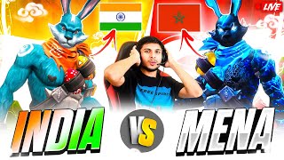 INDIA 🥵 vs MENA 🥶 4 VS 4 AFTER A LONG TIME ON LIVE nonstopgaming free fire live [upl. by Octavian]