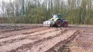 Stobben frezen met Claas Axion 940 [upl. by Radmen600]