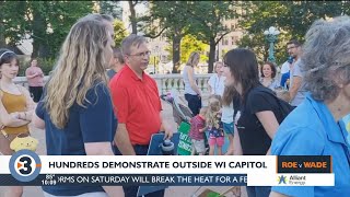 Prochoice prolife protesters rally at Capitol following Supreme Courts overturn of Roe v Wade [upl. by Aylatan402]