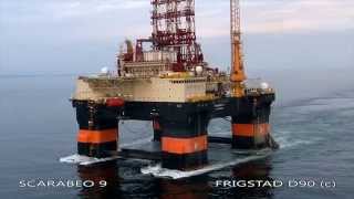 Scarabeo 9  Ultra Deepwater Drilling Rig  Frigstad D90 Design [upl. by Ulrike666]