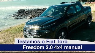 Fiat Toro 4x4 diesel Freedom  Review  Test Drive  motoreseacao [upl. by Azenav]