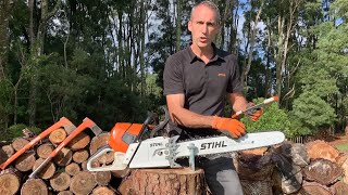 The best Chainsaw Chain sharpening video ever [upl. by Abekam]