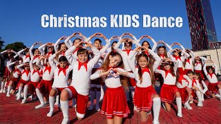 Merry Christmas Kids Dance  Jingle Bells in public [upl. by Naej831]