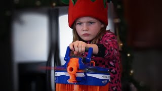 Nerf War Christmas Battle [upl. by Campman]