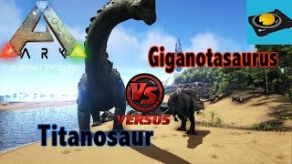 Ark Insight Titanosaur VS Giga [upl. by Lugar555]