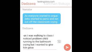 mha depressedbullied Deku ship monodeku texting story part 1 [upl. by Sellma]