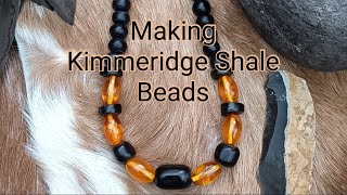 Making Kimmeridge Shale Beads [upl. by Yennek124]