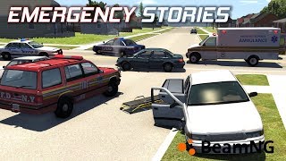 Emergency Stories 13 Short Stories  BeamNG Drive  quotHospital Rushquot [upl. by Acinoryt]