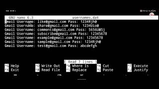 dat file how open  usernamesdat file open  how to open dat file  Termux  Linux [upl. by Otokam]