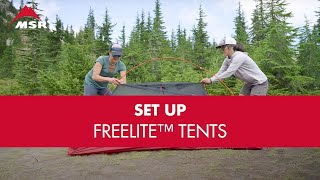 MSR Freelite™ Tent Setup [upl. by Nnylhsa556]