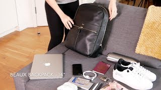 Beaux Backpack  Packing Video [upl. by Pouncey521]