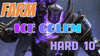 Master Farming Stage 10 Hard of Ice Golem in Raid Shadow Legends ❄️ My Team amp Tips [upl. by Notle490]