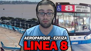 🚍 ASÍ SE VIAJA en la LÍNEA 8 de AEROPARQUE a EZEIZA 🚍 [upl. by Nicolau]