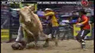 WRECK McKennon Wimberly gets hung up on Charlie Bullware PBR [upl. by Celeste749]