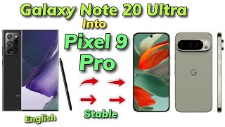 Install GSI PixelOS Stock Android 14 ON Note 20 Ultra Stable English Guide [upl. by Karp317]