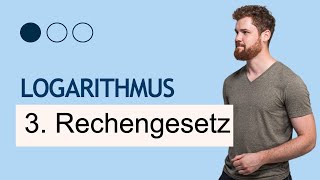 Logarithmus Rechengesetz 3 EINFACH Am Beispiel [upl. by Ahseile524]