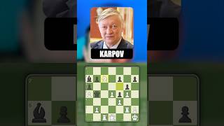 IDEA de KARPOV para GANAR ♟️💥 ajedrez karpov [upl. by Angel991]