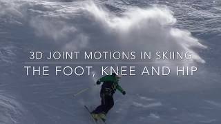 3D joint motions of skiing The feet knees and hips [upl. by Magee464]